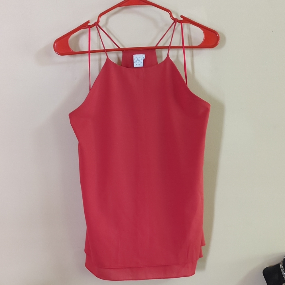 Paper Crane Orange Sleeveless Camisole Top